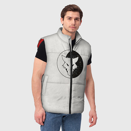 Мужской жилет Лунные волки ранний лого цвет легиона / 3D-Красный – фото 3