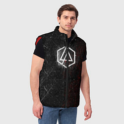 Мужской жилет Linkin Park Logo Линкин Парк, цвет: 3D-красный — фото 2