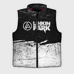 Мужской жилет Линкин Парк Лого Рок ЧБ Linkin Park Rock, цвет: 3D-красный