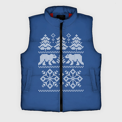 Мужской жилет Север / 3D-Красный – фото 1