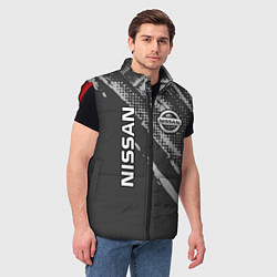 Мужской жилет Nissan Car Ниссан, цвет: 3D-красный — фото 2