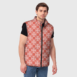 Мужской жилет Славянская Обережная Вышивка, цвет: 3D-черный — фото 2
