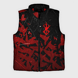 Мужской жилет БЕРСЕРК КЛЕЙМО ЛОГО СТАЯ ВОРОН, RED CROW, цвет: 3D-красный