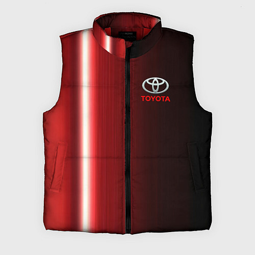 Мужской жилет Toyota В полоску / 3D-Красный – фото 1