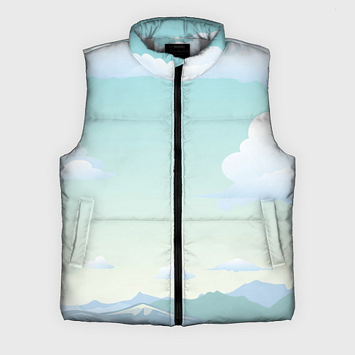 Мужской жилет Чистая природа / 3D-Светло-серый – фото 1