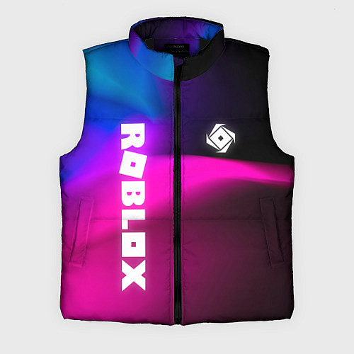 Мужской жилет Роблокс лого х эмблема / 3D-Черный – фото 1