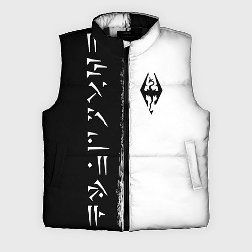 Мужской жилет THE ELDER SCROLLS SKYRIM FUS RO DAH ЧЁРНО БЕЛЫЙ / 3D-Черный – фото 1