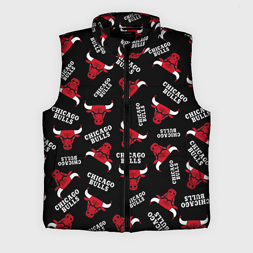 Мужской жилет CHICAGO BULLS БЫКИ УЗОР / 3D-Черный – фото 1