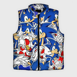 Мужской жилет SONIC ПАТТЕРН СОНИК, цвет: 3D-черный