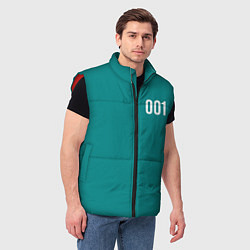 Мужской жилет Squid game: О Иль Нам 001, цвет: 3D-красный — фото 2