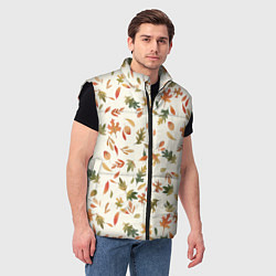 Мужской жилет Тёплая осень, цвет: 3D-черный — фото 2