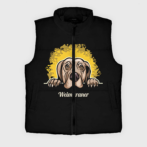 Мужской жилет Веймаранер Weimaraner / 3D-Черный – фото 1