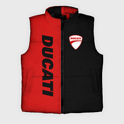 Мужской жилет DUCATI BLACK RED BACKGROUND