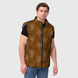 Мужской жилет Тигры Tigers, цвет: 3D-светло-серый — фото 2