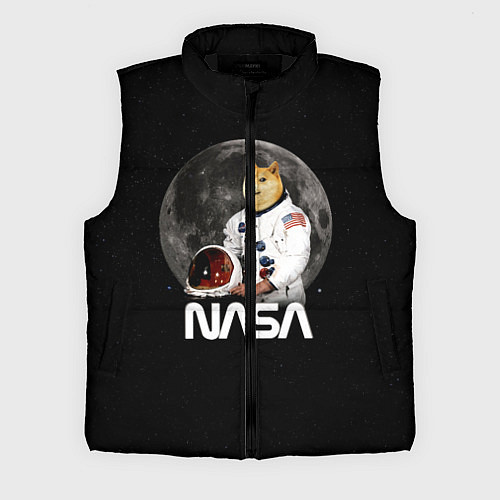 Мужской жилет Доги Космонавт Мем Наса Doge / 3D-Черный – фото 1