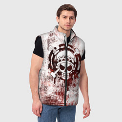 Мужской жилет Трафальгар Ло Пираты сердца Весёлый Роджер, цвет: 3D-черный — фото 2