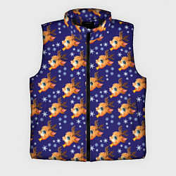 Мужской жилет Новогодние олени паттерн