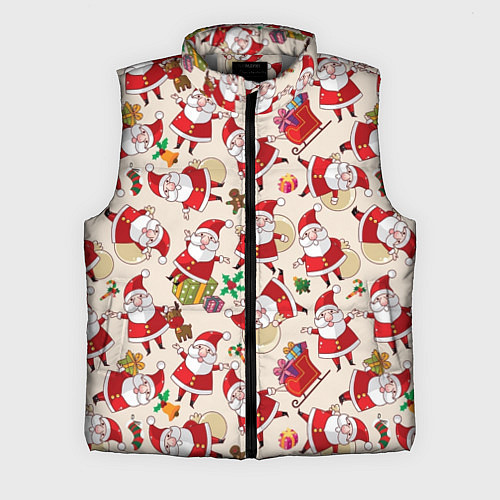 Мужской жилет Дед Мороз! / 3D-Светло-серый – фото 1