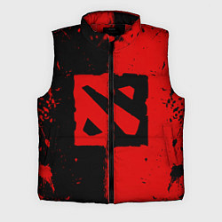 Мужской жилет DOTA 2 БРЫЗГИ КРАСОК, КРАСНО ЧЁРНЫЙ ЛОГО, цвет: 3D-красный