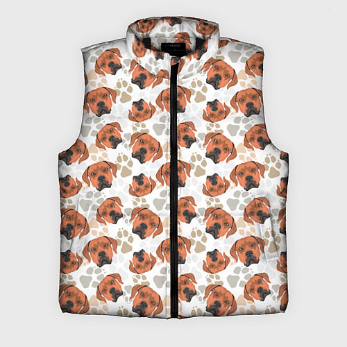 Мужской жилет Собака Родезийский Риджбек / 3D-Черный – фото 1