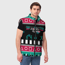 Мужской жилет Свитер Кальмара, цвет: 3D-светло-серый — фото 2