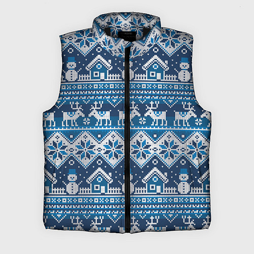 Мужской жилет Christmas Pattern / 3D-Черный – фото 1