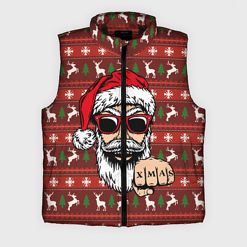 Мужской жилет Bad Santa Плохой Санта / 3D-Черный – фото 1