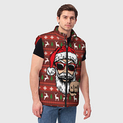 Мужской жилет Bad Santa Плохой Санта, цвет: 3D-красный — фото 2