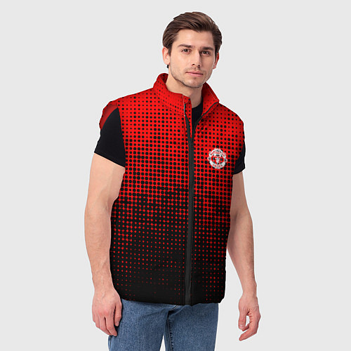 Мужской жилет MU red-black / 3D-Красный – фото 3