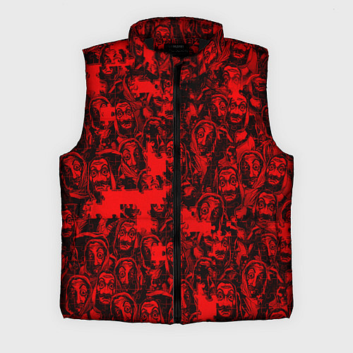 Мужской жилет LA CASA DE PAPEL RED CODE PATTERN / 3D-Черный – фото 1