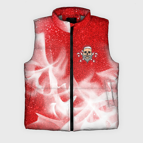Мужской жилет САНТА - ЛЕДЕНЦЫ - Огонь / 3D-Светло-серый – фото 1