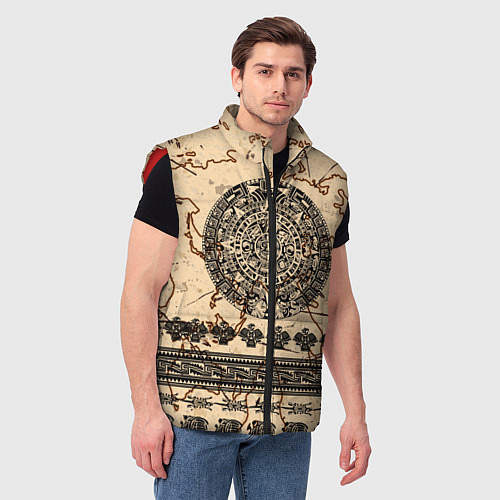 Мужской жилет AztecsАцтеки / 3D-Красный – фото 3