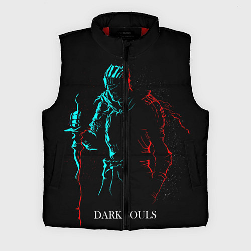 Мужской жилет Dark Souls NEON Силуэт / 3D-Красный – фото 1