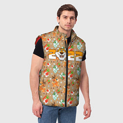 Мужской жилет Новый год символ 2022 надпись, цвет: 3D-красный — фото 2