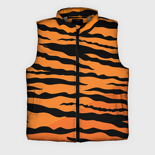 Мужской жилет Шкура тигра вектор / 3D-Светло-серый – фото 1