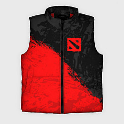 Мужской жилет DOTA 2 RED LOGO, БРЫЗГИ КРАСОК, цвет: 3D-красный