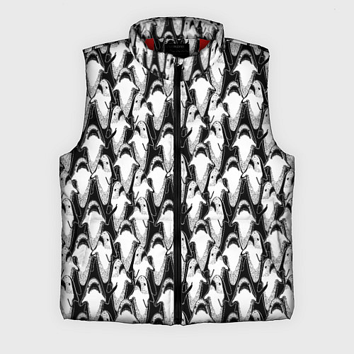 Мужской жилет Хищные Рыбы / 3D-Красный – фото 1