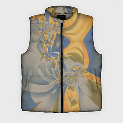 Мужской жилет Орхидеи Небо и песок Абстракция 403-1, цвет: 3D-светло-серый