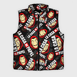 Мужской жилет БУМАЖНЫЙ ДОМ LA CASA DE PAPEL ЛОГО УЗОР, цвет: 3D-светло-серый
