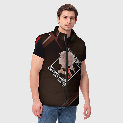 Мужской жилет Кадзуха Kazuha Kaedehara, Genshin Impact / 3D-Красный – фото 3