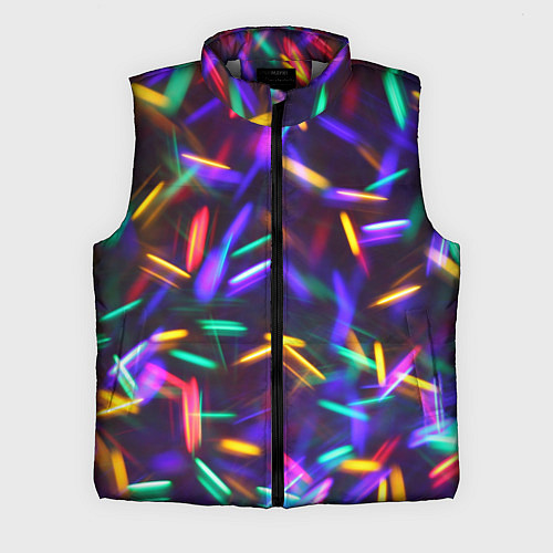 Мужской жилет Новогодние Фонарики / 3D-Светло-серый – фото 1