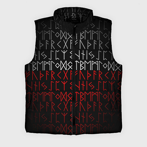 Мужской жилет Славянская символика Руны / 3D-Черный – фото 1