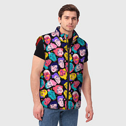 Мужской жилет Человеки, цвет: 3D-красный — фото 2