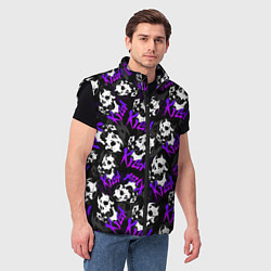 Мужской жилет JOJO KILLER QUEEN КОРОЛЕВА УБИЙЦА УЗОР, цвет: 3D-черный — фото 2