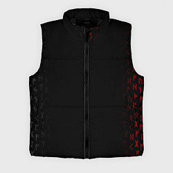 Мужской жилет СЛАВЯНСКАЯ СИМВОЛИКА, МЕТАЛЛИЧЕСКИЕ РУНЫ, цвет: 3D-черный
