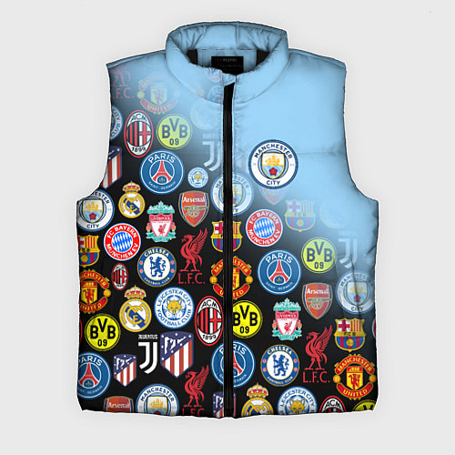 Мужской жилет МАНЧЕСТЕР СИТИ MANCHESTER CITY / 3D-Черный – фото 1