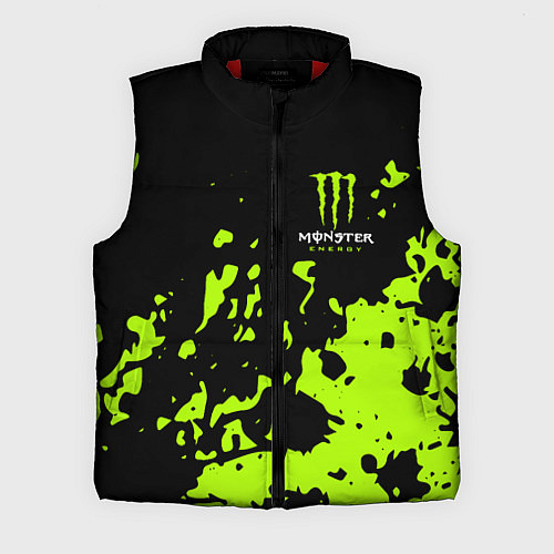 Мужской жилет Monster Energy green / 3D-Красный – фото 1