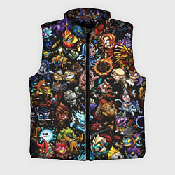 Мужской жилет DOTA 2 ВСЕ ПЕРСОНАЖИ В ЦВЕТЕ, цвет: 3D-черный