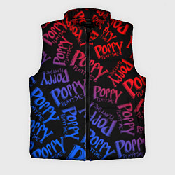 Мужской жилет POPPY PLAYTIME LOGO NEON, ХАГИ ВАГИ, цвет: 3D-красный