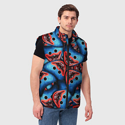 Мужской жилет ЛИЦО ХАГИ ВАГИ, POPPY PLAYTIME, цвет: 3D-черный — фото 2